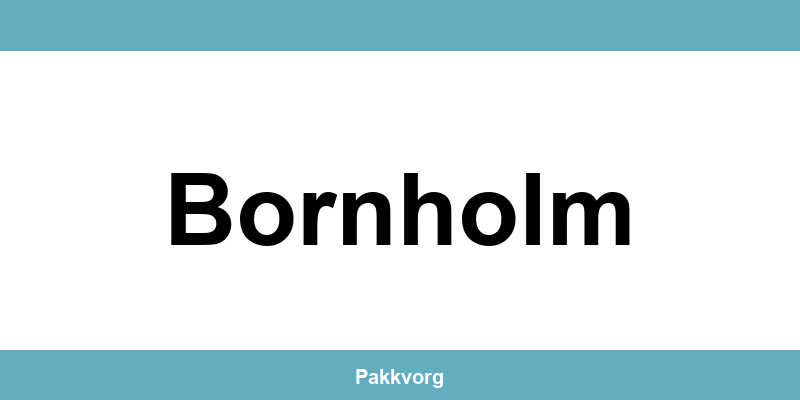 Kontakt GLS pakkeshop i Bornholm