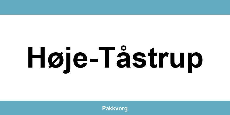 Kontakt GLS pakkeshop i Høje-Tåstrup