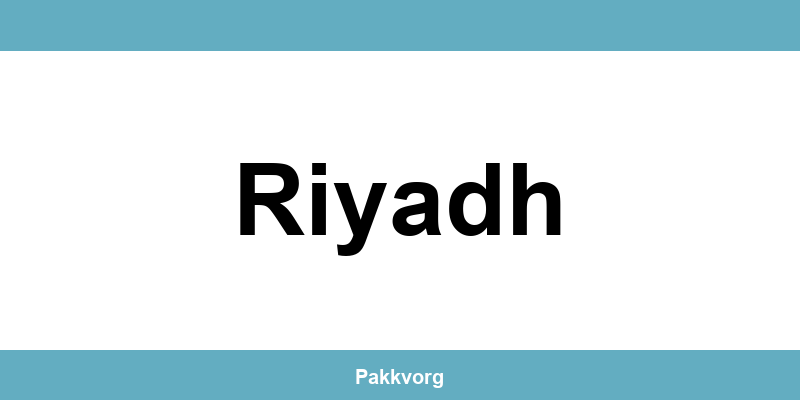 Kontakt GLS pakkeshop i Riyadh